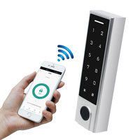 Secukey OEM Tuya Bloqueo inteligente remoto Teclado táctil Huella digital, tarjeta, PIN, lector RFID Biométrico Control de acceso de huellas dactilares HF3-BT