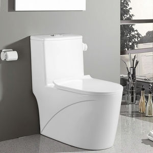 Modern Dual-Flush 300 mm Siphonic S-Trap One-Piece Ceramic Elongated Toilet <strong>Chinese</strong> <strong>Style</strong> Sanitary Ware for Home Hotel Villas - Product Image 3