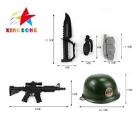 Casque militaire en plastique Jouets militaires pour enfants Ensemble de jeu à vendre