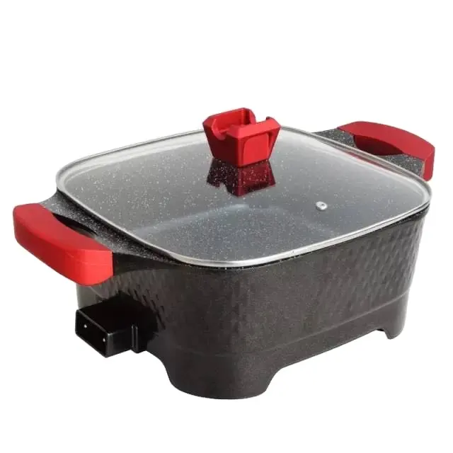 10L rectangle Cast aluminum electric cooker best price superior quality single burner wok stove electric BBQ pan