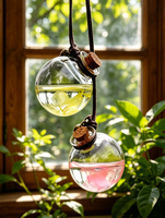 Pendentif Purificateur d'Air Moderne en Verre pour Voiture, Diffuseur de Parfum 8ml à Évaporation Naturelle, Design Portable, Longue Durée, pour Tableau de Bord