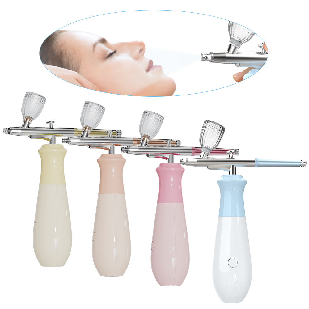 Portable Rechargeable Wireless Airbrush With Compressor Auto Action Spray Gun for Face Beauty Nail Art Tattoo Craft Cake Paint