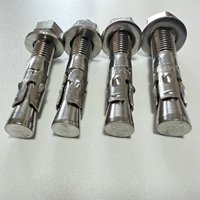 Pengait Batu Panjat Tebing, Plat Gantungan Baut M12, Baja Anti Karat 304 316, Polesan Tinggi, Pengait Baji Ekspansi, Dapat Dilepas, Beban 25-30KN