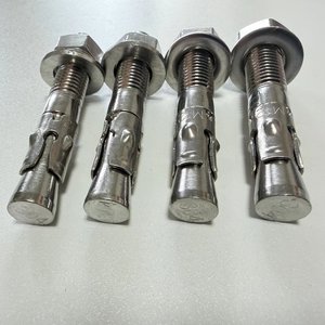 Ancrages d'escalade : Plaque de fixation à boulon M12 en acier inoxydable 304/316, très polie, avec ancre à expansion amovible, charge 25-30KN - Product Image 1