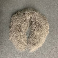 Col en fourrure de mouton de Mongolie sur mesure Jancoco pour femmes, col en fourrure véritable moelleuse pour l'hiver