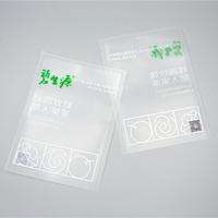 Emballage alimentaire mat laminé avec impression personnalisée sacs en plastique transparent thermoscellable en mylar pour thé en vrac sac scellé à trois côtés