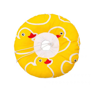 Starry Wonder <b>Pet</b> Trainer <b>Collar</b> Cotton Reversible Cartoon Duck Pattern For Dogs - Product Image 2