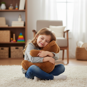 Peluche ours brun chauffante D KING, peluche chauffante pour enfants et adultes, confort doux et chaud, utilisation pour la relaxation et le coucher - Product Image 2