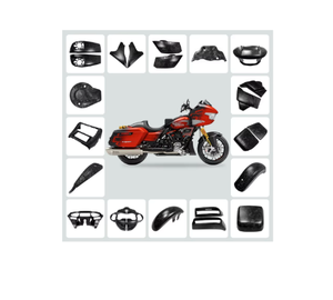 Carenatura nera lucida in fibra di carbonio per <span class=keywords><strong>Harley</strong></span> <span class=keywords><strong>Davidson</strong></span> 2025 Road Glide - Product Image 1