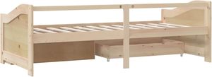 Letto Singolo in Legno Massello di Pino con Cassetto, Nuovo Modello Economico per Camera <span class=keywords><strong>da</strong></span> Letto - Product Image 3
