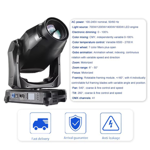 AOPU <span class=keywords><strong>Martin</strong></span> Led Spot Stage Beam Cutting Light 1200w CMY CTO CRI Framing Shutter Profile 4 In1 Moving Head Light for DJ Disco - Product Image 2