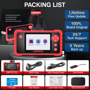 Herramienta de Diagnóstico CRP123 V2.0 OBD2 para Motor/ABS/SRS/Transmisión, Lector de Códigos de Bolsas de Aire SRS, Disponible en Almacenes de EE. UU. y la UE - Product Image 6