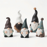 Gnome gothique en résine personnalisable 14 cm, avec crocs de vampire assortis, statues de nains, ailes de chauve-souris sur mesure, ornement d'Halloween effrayant