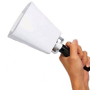 Custom LOGO Silk Screen Printing 10 Inch High Quality Rectangle Shape Sports Style Cheering <b>Bells</b> Noise Maker Iron Cow <b>Bell</b> - Product Image 6