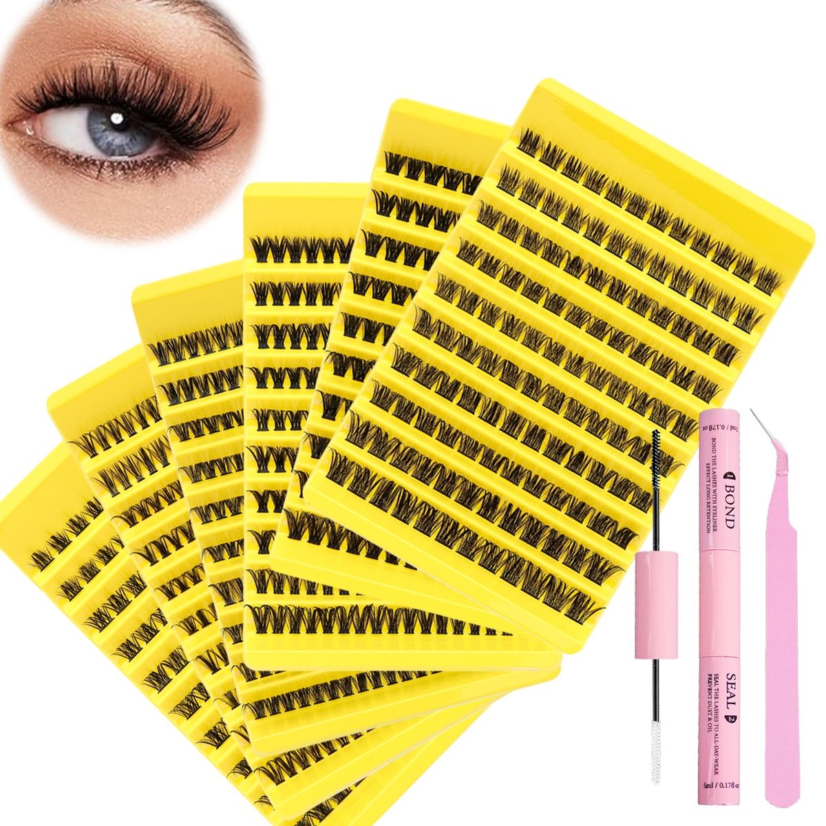 Ensemble de pinces à colle pour planche à laver jaune