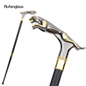 Bâton de marche Rufengbao Leopard 93cm avec poignée en métal pour la randonnée en extérieur - Product Image 3
