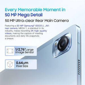 Mới nhất Blackview Mega 1 máy tính bảng 11.5 inch 2.4K 120Hz hiển thị 8GB/12GB 256GB 8800mAh pin lớn 50MP máy ảnh 33W sạc nhanh - Product Image 5