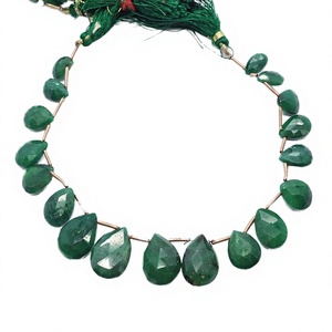 Colección de Cuentas de Joyería Hechas a Mano con Beryl Esmeralda Natural de Alta Calidad, Color Verde Liso, Forma de Lágrima de 4mm, para la Creación de Joyas - Product Image 3
