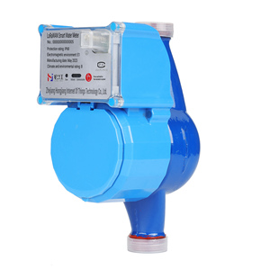 Compteur d'eau intelligent gratuit avec transmission à distance LoraWAN, type rotor, connexion filetée, vanne en fonte, 20 mm R80 4 m³/h - Product Image 2