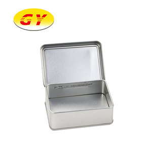 Customized hinged metal tin box for gift packaging metal tin box