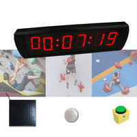 Chronomètre numérique YIZHI pour gymnase d'escalade en salle avec indicateur lumineux à pédale et bouton de départ pour arbitre