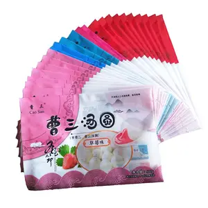 Customized Frozen Food Plastic Packaging Bag For Dumplings Buns Fish Balls