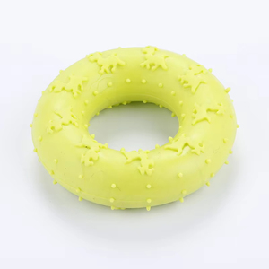 Durable TPR Donut-Shaped Chew Toy for Dogs Teeth Cleaning and Grinding Training Toy Bite Resistant Footprints Design - Product Image 4