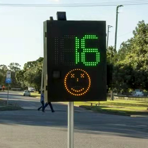 Señal de Límite de Velocidad con Radar Solar y Cara Sonriente para Carreteras Escolares, Impermeable, Reflectante, Recordatorio de Exceso de Velocidad - Product Image 6