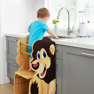 OEM/ODM tour d'apprentissage Montessori enfant écologique tour d'apprentissage en bois multifonctionnel bébé tour d'apprentissage pour salon <span class=keywords><strong>Eoom</strong></span> - Product Image 3