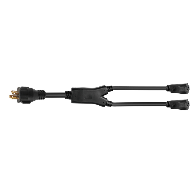 NEMA L14-20P to 5-20R Y Adapter Cord, 20A 125V Spliter Cord
