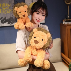 Xu hướng sản phẩm <span class=keywords><strong>2025</strong></span> mới đến dễ thương động vật rừng Sư tử siêu mềm đồ chơi sang trọng Comforter PP bông thêu lưới lót - Product Image 5