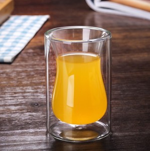 Commercio all'ingrosso A doppia Parete Isolante 3.3-ounce Stile <span class=keywords><strong>Turco</strong></span> Tazze di Tè di vetro/vetro - Product Image 4