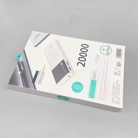 Batterie externe portable 20000 mAh avec logo OEM, chargeur mobile LED, sortie 10W – Cadeau idéal