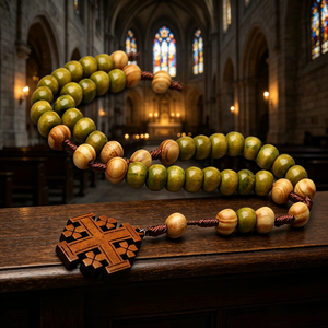 Cruces y medallas de madera natural a granel, cuentas personalizadas, respuesta rápida, centro de mesa, regalo, crucifijo católico para rosario, sencillo. - Product Image 2