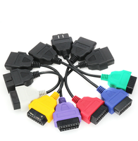 Cable adaptador de escaneo OBD macho-hembra para Fiat, paquete de cables de 4 y 6 colores, lector de códigos OBD