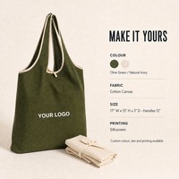 Sac fourre-tout pliable en toile de coton, réutilisable pour les courses, avec longues bandoulières, impression de logo personnalisé pour le marché du dimanche
