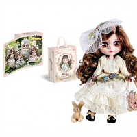 Nueva Muñeca BJD Blithe Princess Vintage Court de 6 Puntos, Articulada, Ecológica, con un Exquisito Atuendo Lolita, en Caja de Regalo para Niñas