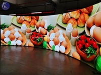 Pantalla LED Flexible Ultraligera para Interiores, Pantalla de Video LED SMD Suave para Recepción de Empresas, Pared de Fondo