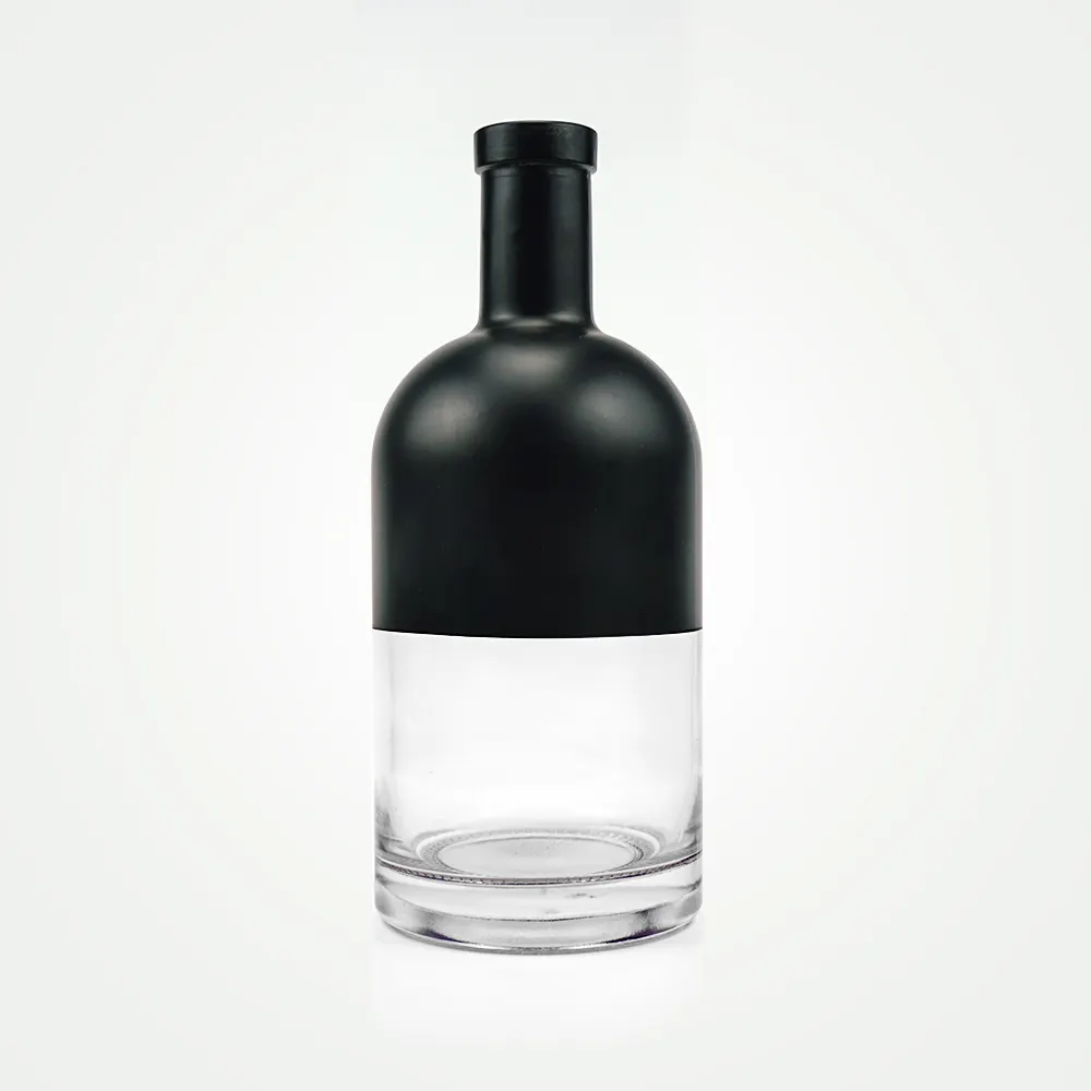 Commercio all'ingrosso 750ml bottiglie di liquore vuote produttore di bottiglie di vetro per vodka gin whisky spirito bottiglia di vino contenitore per bevande