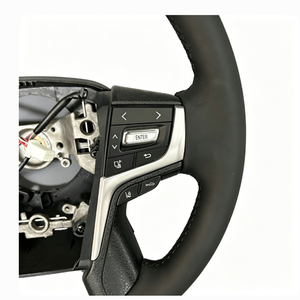 พวงมาลัยไม้แบบ Retrofit สำหรับ Cruiser Fortuner Supra LC300 LC79 LC80 76 250 10 A91 Camry XV40 XV50 - Product Image 6