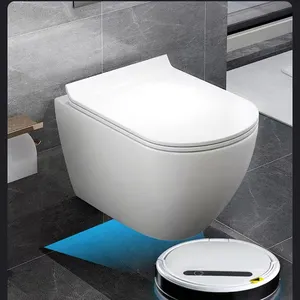 176 유럽 디자인 하이 엔드 표준 무테 세라믹 욕실 벽 걸린 화장실