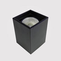 Plafonnier encastré LED de 6 pouces anti-éblouissement, luminaire commercial en aluminium noir personnalisé pour l'éclairage des hôtels, des bureaux et des magasins