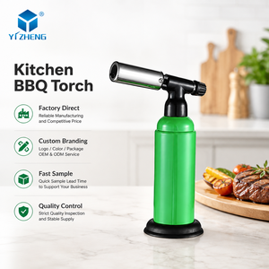 <span class=keywords><strong>Chalumeau</strong></span> de cuisine au butane rechargeable, réglable, pour la cuisine, le crème brûlée, la cuisson des steaks, le camping en extérieur - Product Image 4