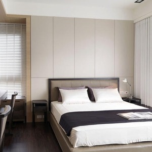 Lit double d'hôtel de luxe au design moderne personnalisé Mobilier commercial en bois pour appartement et chambre à coucher - Product Image 3