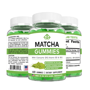 Gomitas de Matcha OEM con Coenzima Q10, Vitamina B3 y B12, 60 Unidades, Suplemento Dietético, Refuerzo Inmunológico para Adultos - Product Image 2