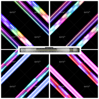 SHTX Pro 720pcs RGB DMX512 Barra de Luces LED de Pared con Efecto de Lavado, Luces Estroboscópicas, Cortina de Luces para Escenario, DJ, Discoteca, Fiesta, Decoración