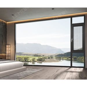 NAFS USA Standard Windproof Push Out Fenêtre en verre à battant en aluminium Fenêtre à battant en aluminium de sécurité - Product Image 1