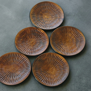 Platos de madera para servir, para el hogar, la cocina y la comedor, platos de madera hechos a mano con acabado liso y pulido - Product Image 1