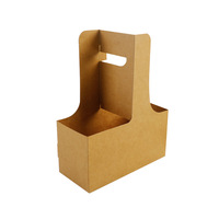 Boîte cadeau rigide en papier kraft mat, très vendue, pour fleurs, gâteaux et café, idéale pour les boissons à emporter au thé au lait d'automne