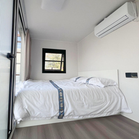 Chine Luxe Moderne 40ft Grand Dépliage Capsule Maison Bas Prix Pas Cher 2 Chambre Préfabriqué Mobile Conteneur Hfouse Bureau Hôtel